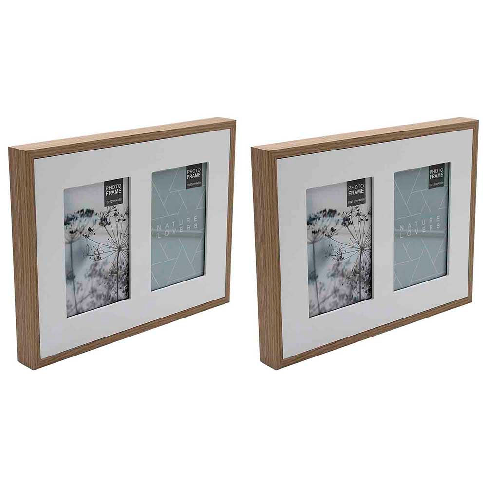 SET PORTARRETRATO 4X6 ROSETTA BEIGE 2 PZS 29X3X22CM