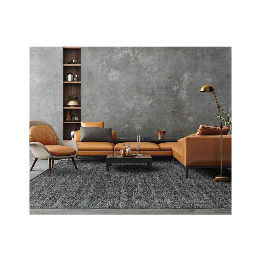 TAPETE DECORATIVO HRAFN GRIS POLIESTER