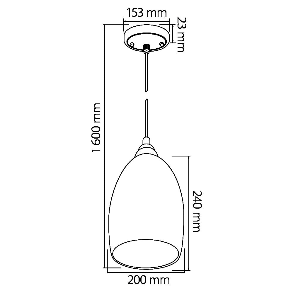 COLGANTE 20CM DEMETER CRISTAL ÁMBAR E27