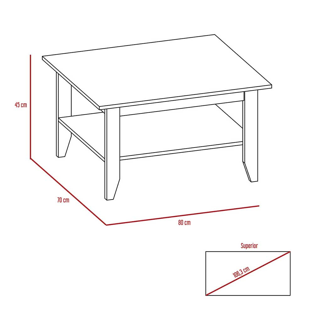 MESA CENTRO ANGUS NATURAL 80X70X45CM