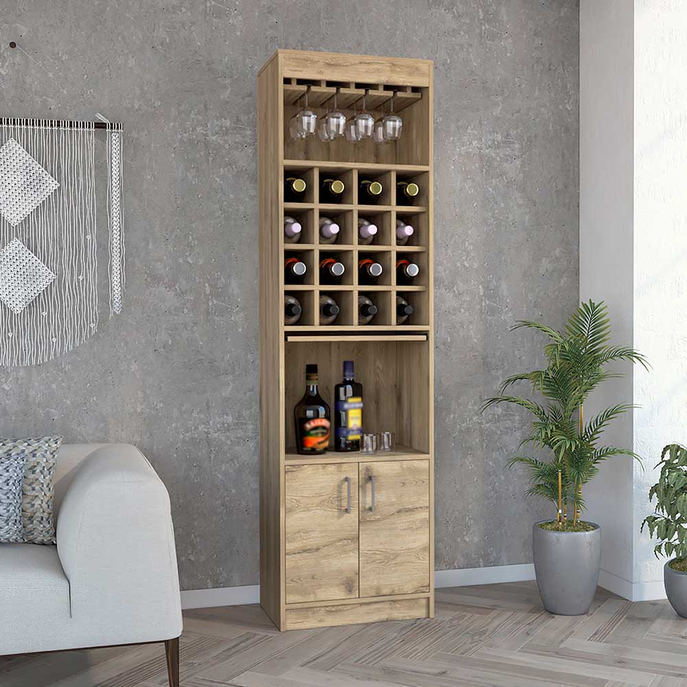 MUEBLE BAR DAMON NATURAL 51X32X180CM