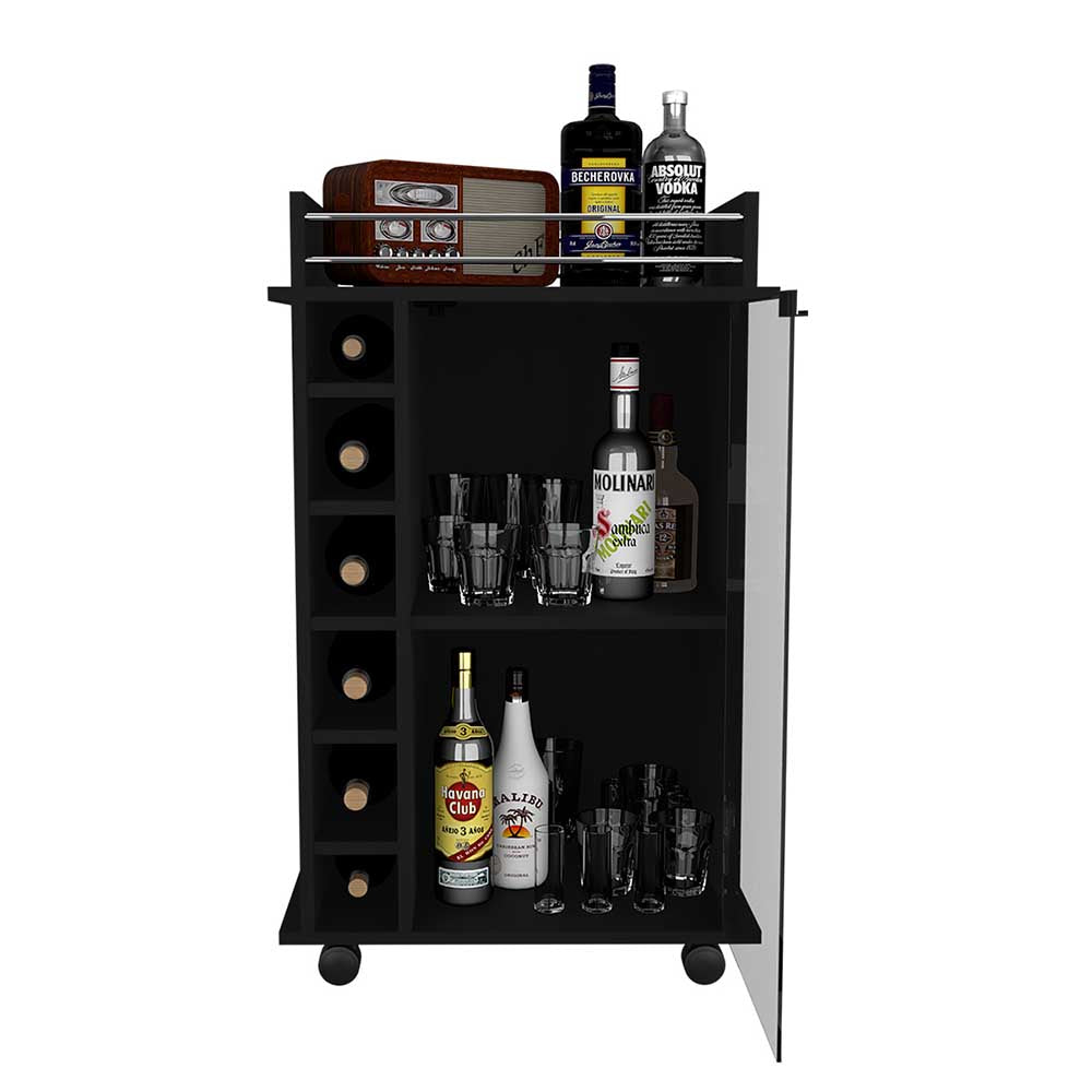 MUEBLE BAR ALVIS CHOCOLATE 55X41.5X89CM