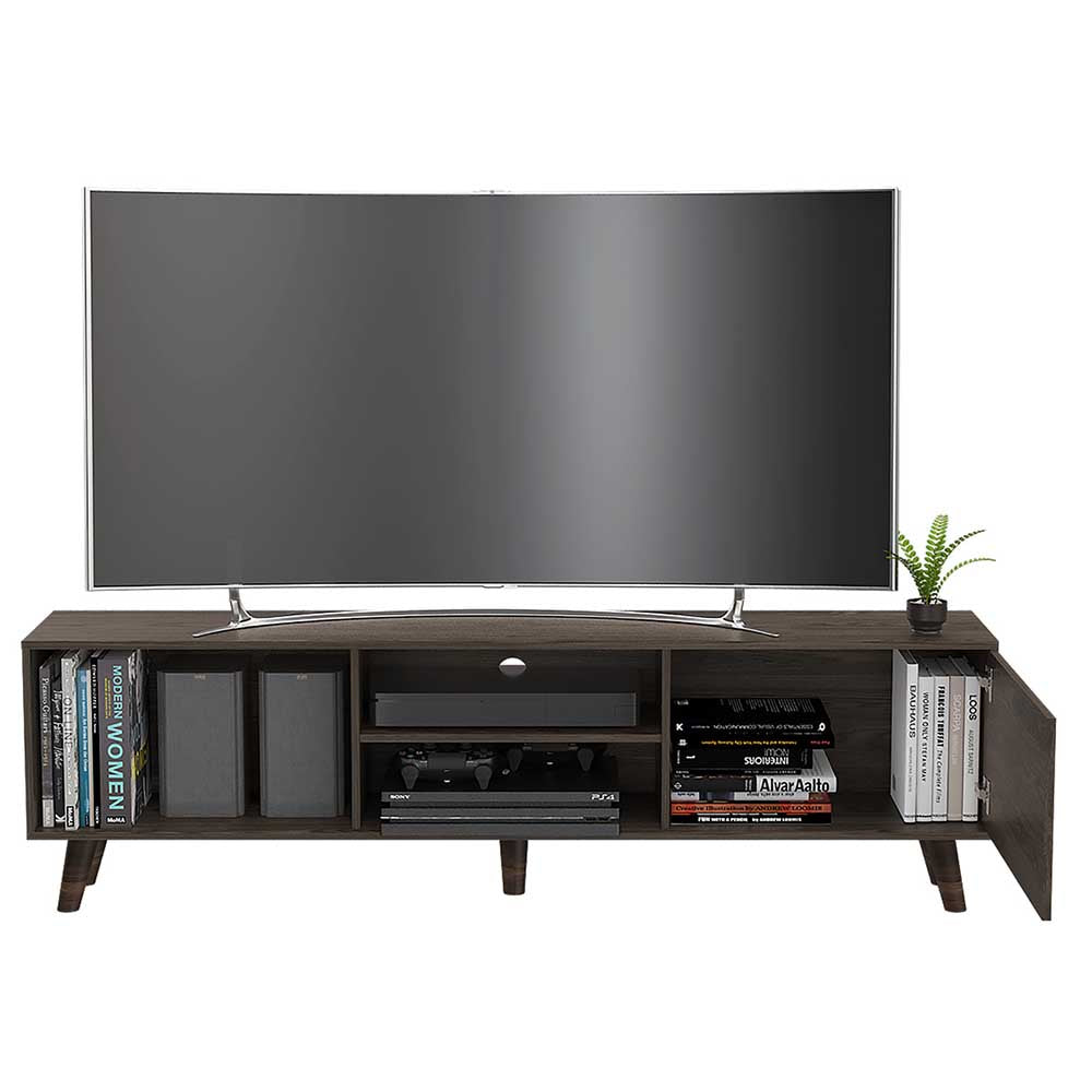 MUEBLE TV ALBERICH CHOCOLATE 180X35X52.5CM