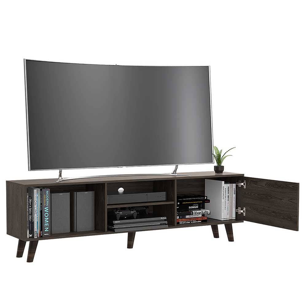 MUEBLE TV ALBERICH CHOCOLATE 180X35X52.5CM