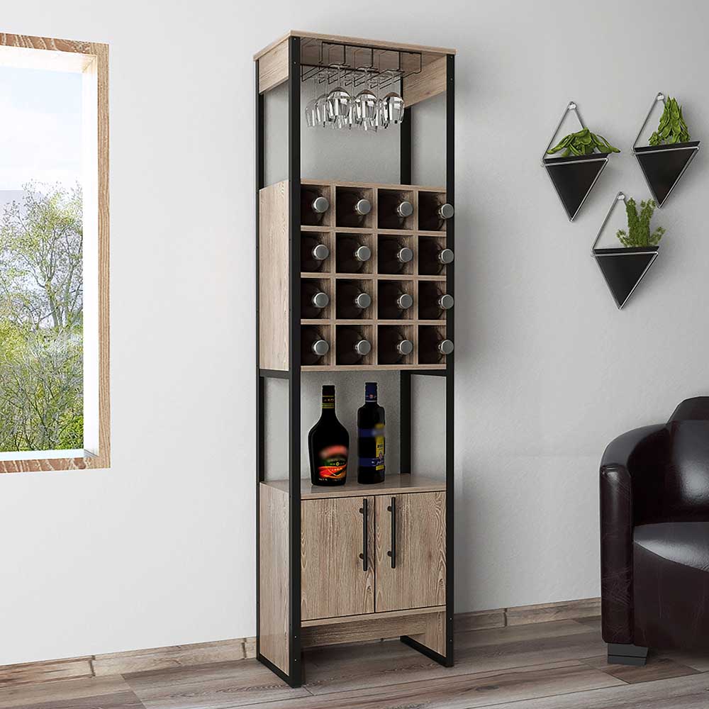 MUEBLE BAR JASON NATURAL 51.2X31.6X180CM