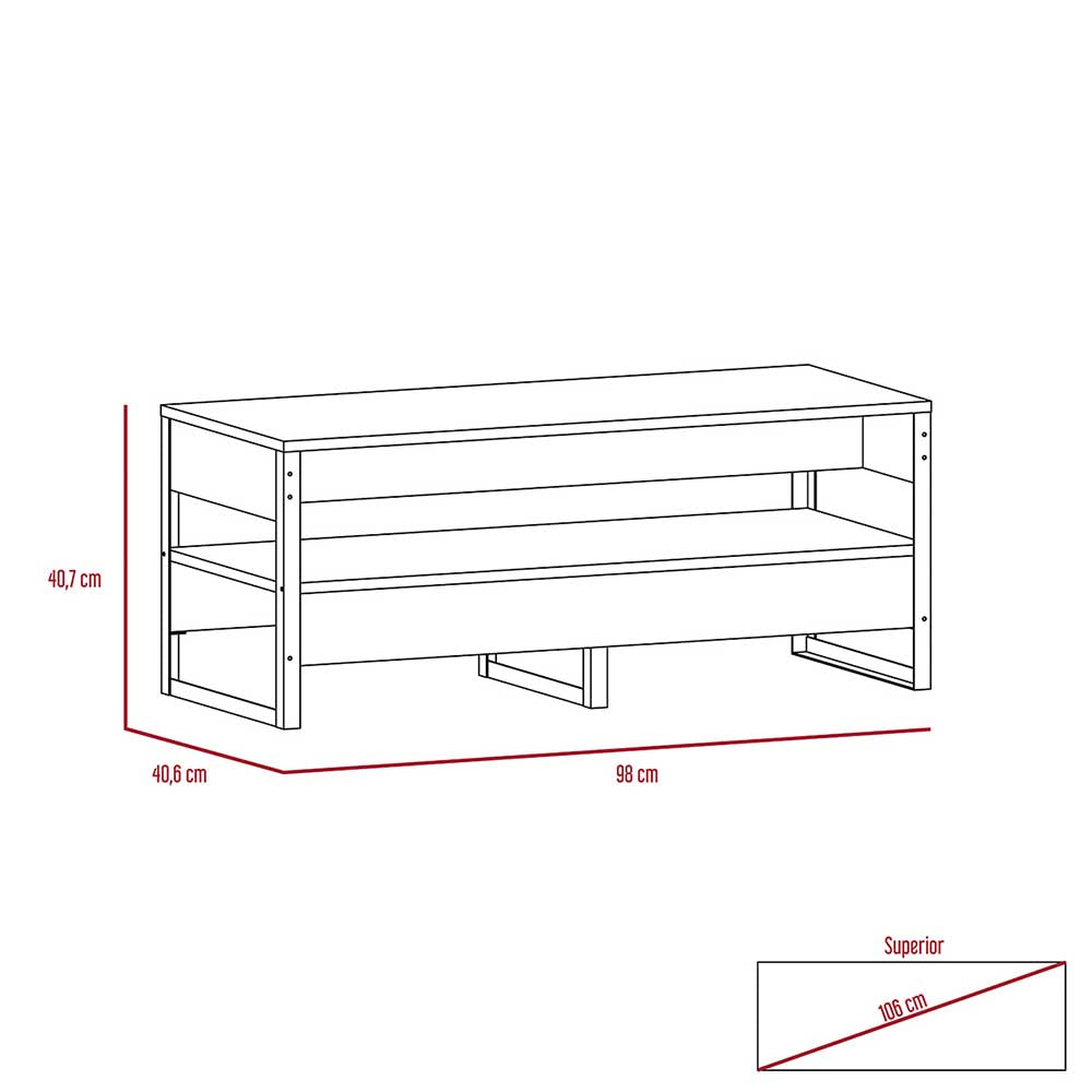 MESA CENTRO JASON MIEL 98X40.6X40.7CM