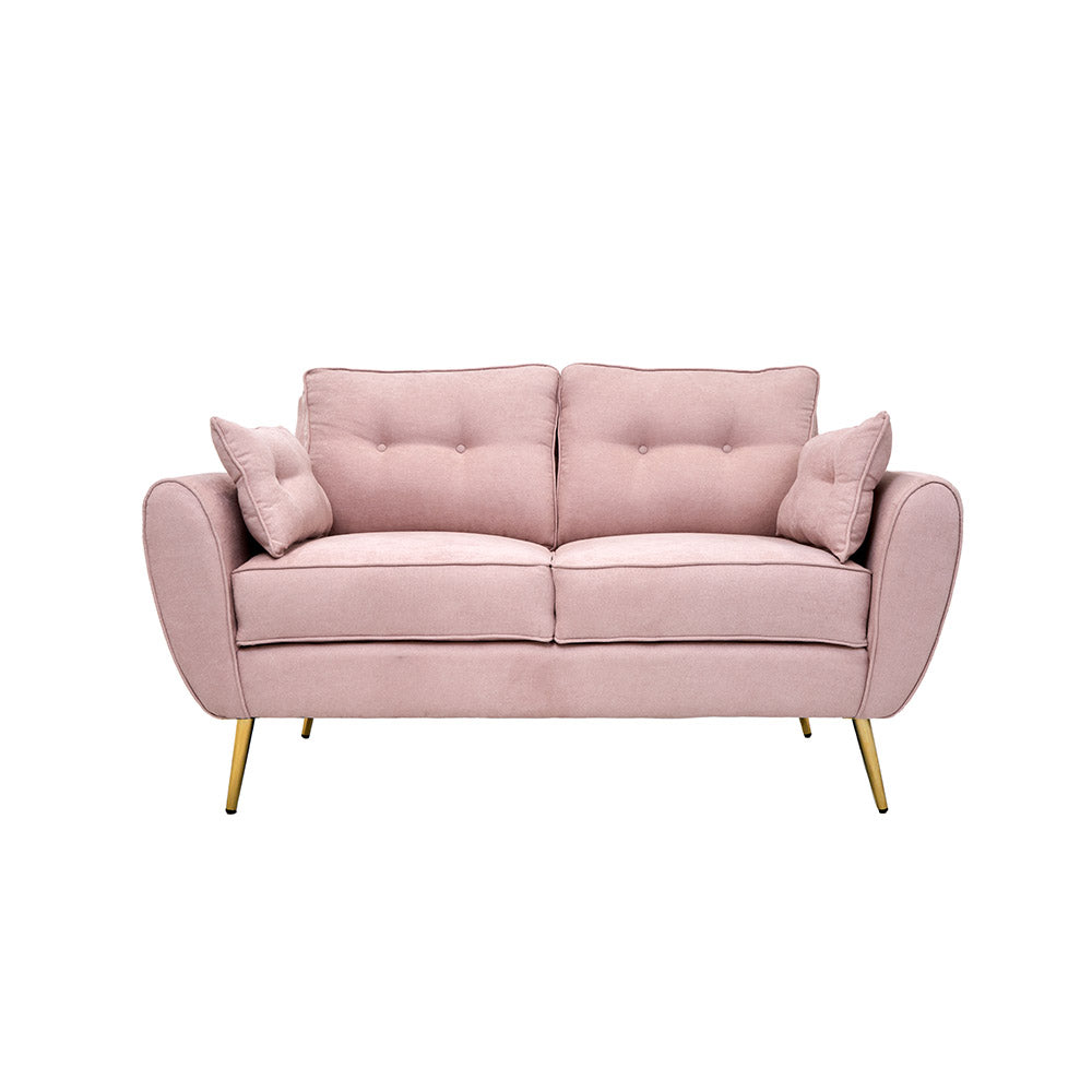 SOFA TIANA ROSA Y DORADO