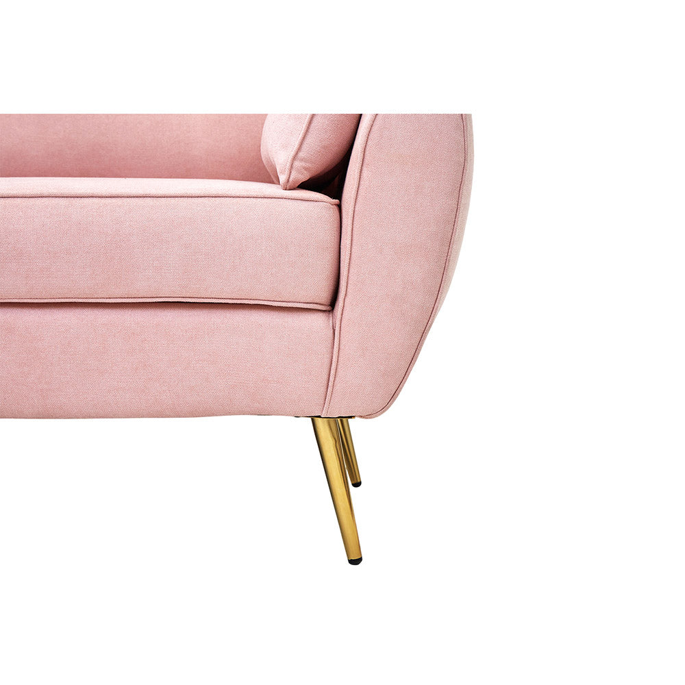 SOFA TIANA ROSA Y DORADO