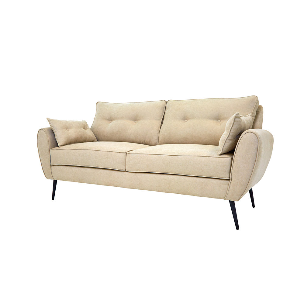 SOFA TIANA BEIGE Y NEGRO