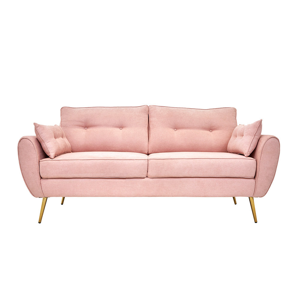 SOFA TIANA ROSA Y DORADO