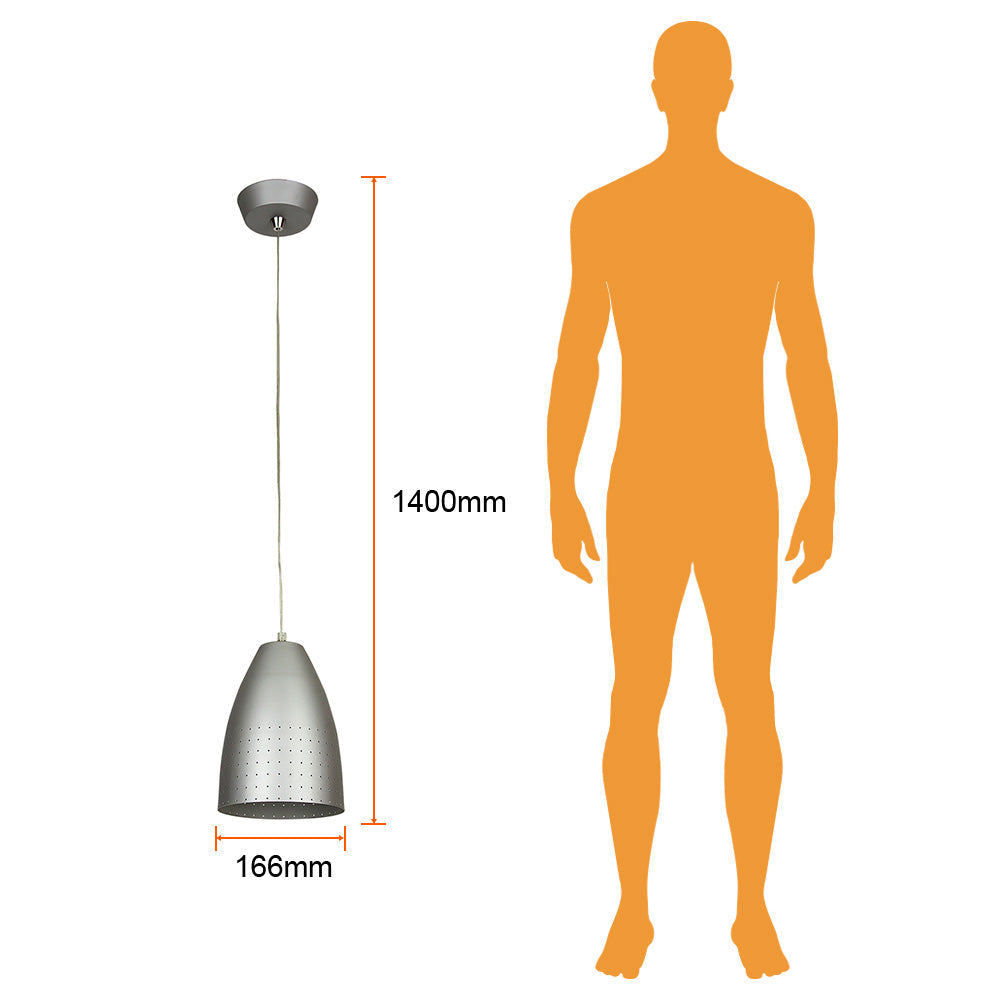 COLGANTE 16.6CM CLIO SATINADO E27