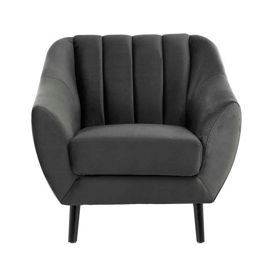 SILLON CLEON GRIS OSCURO 1 PLAZA 90X75X85CM