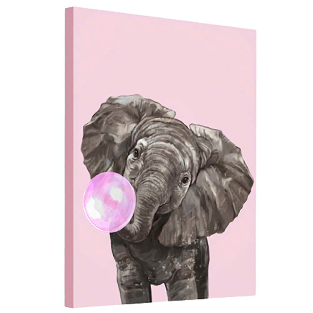 CANVAS ELEPHANT WITH BUBBLEGUM ISMENIA