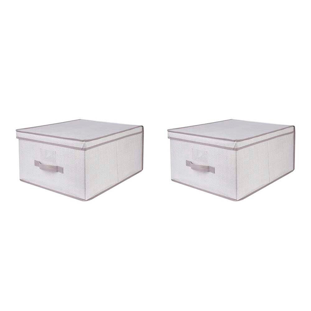 SET ORGANIZADOR PROVIDENCIA BEIGE 2 PZS 40X50X25CM