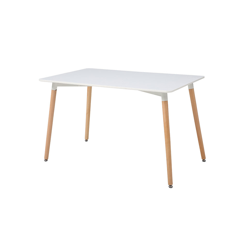 MESA COMEDOR ABAGIZAL BLANCO 120X80X75CM