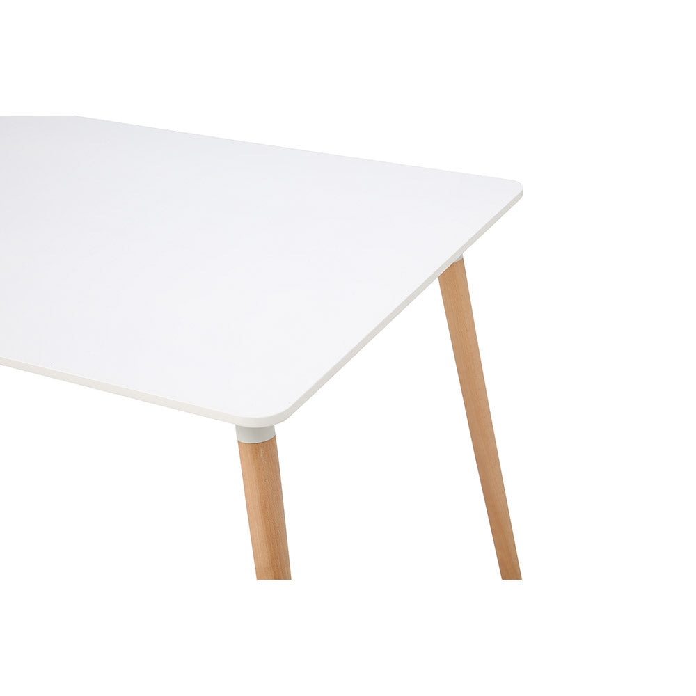 MESA COMEDOR ABAGIZAL BLANCO 120X80X75CM