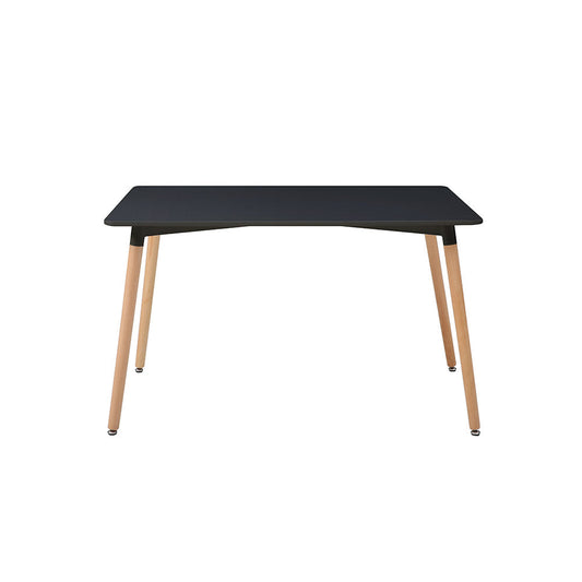 MESA COMEDOR ABAGIZAL NEGRO 120X80X75CM