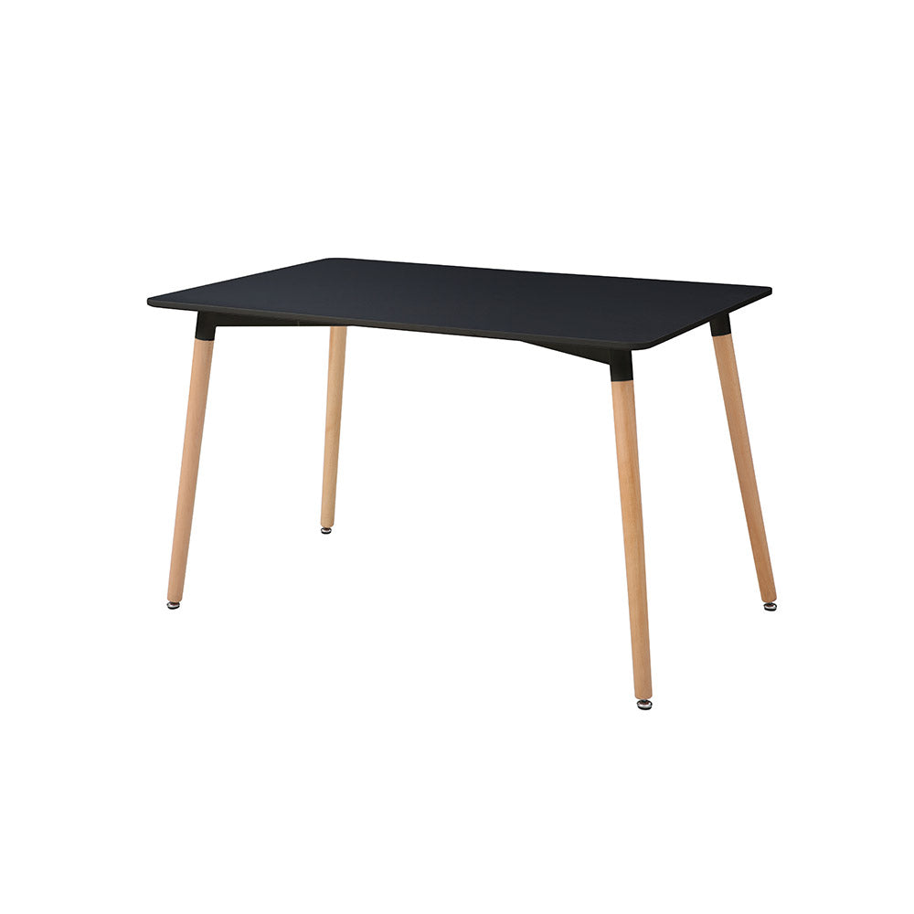 MESA COMEDOR ABAGIZAL NEGRO 120X80X75CM