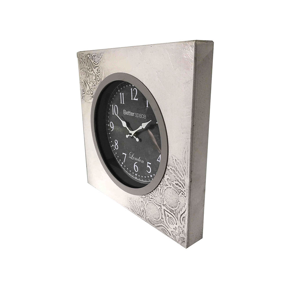 RELOJ PARED GOMERA GRIS 1 PZA 48X48X6CM