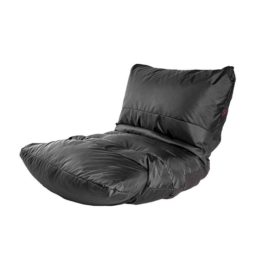 PUFF RESPALDO ORFEO NEGRO IMPERMEABLE 90X65X65CM