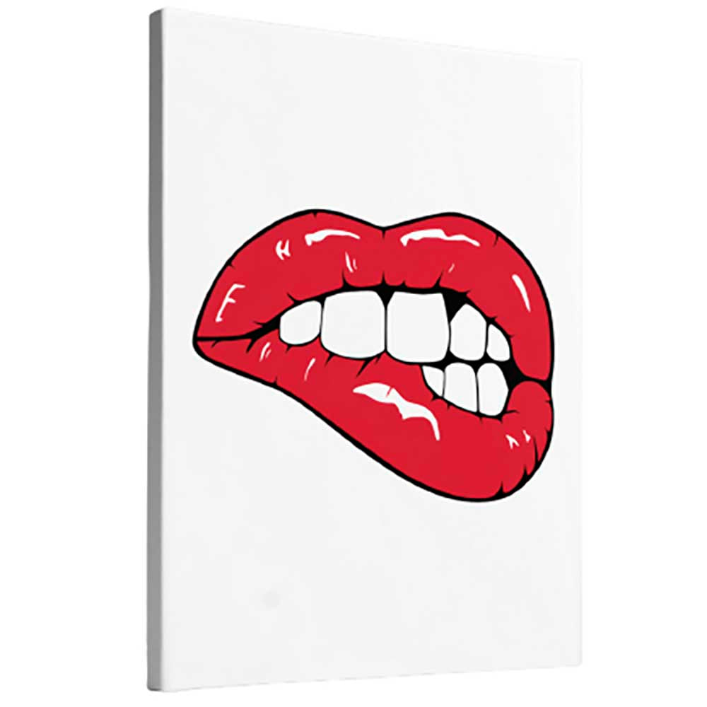 CANVAS RED LIPS LUNA