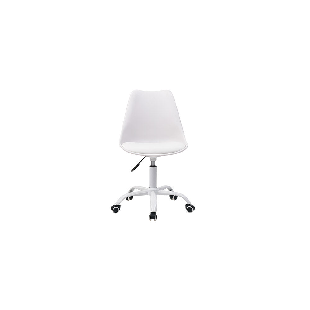 SILLA OFICINA GIRATORIA MUSHU BLANCO 58X49X84CM