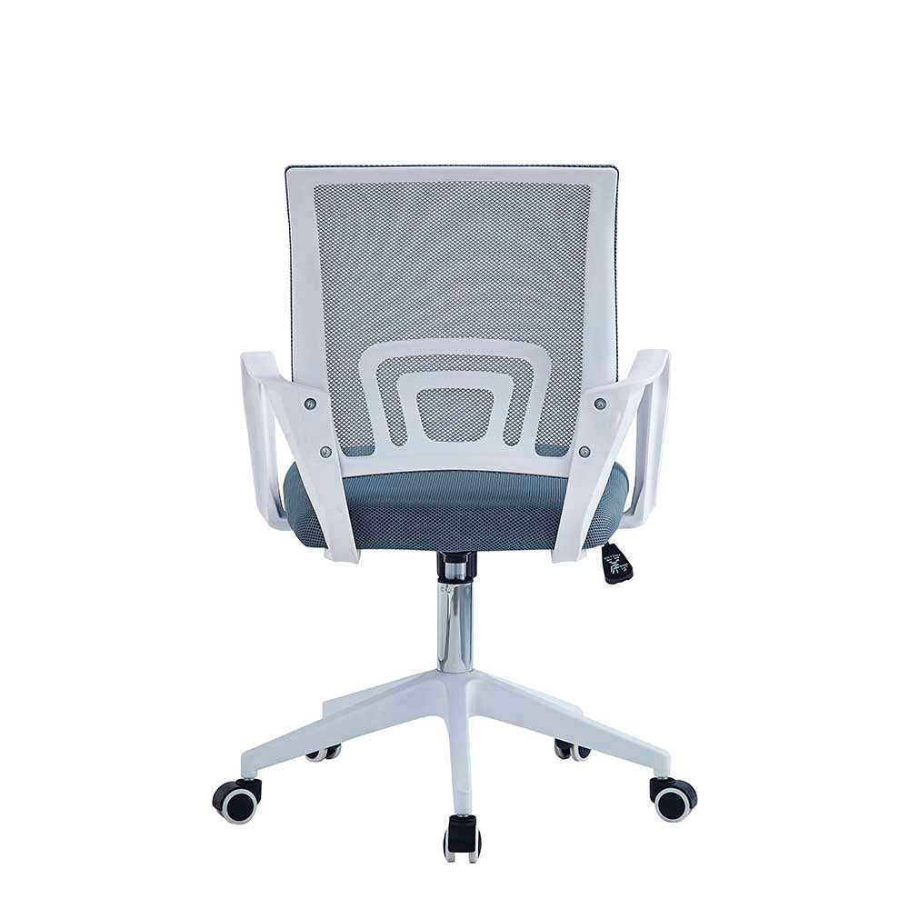 SILLA OFICINA GIRATORIA PIASA GRIS Y BLANCO 60X50X107/125CM