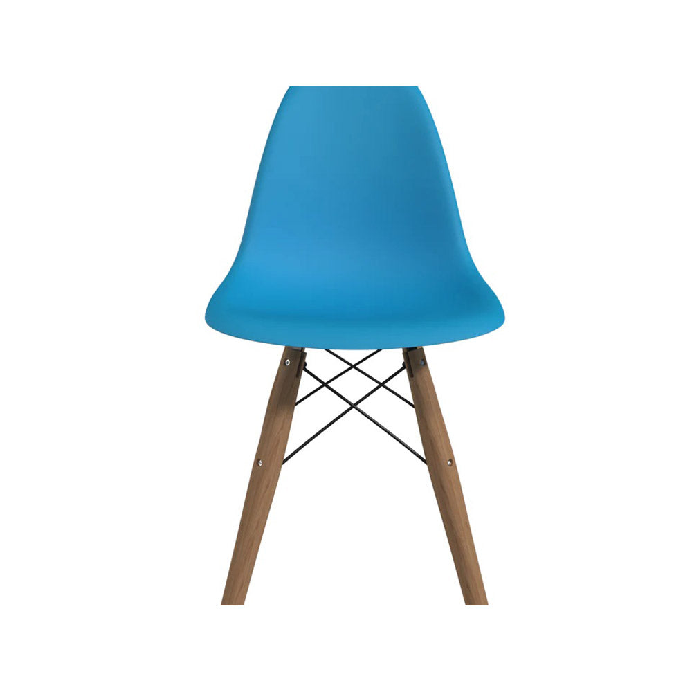 SET SILLA INFANTIL 2 PZAS REPLICA EAMES ORVAR AZUL 31X36X56CM