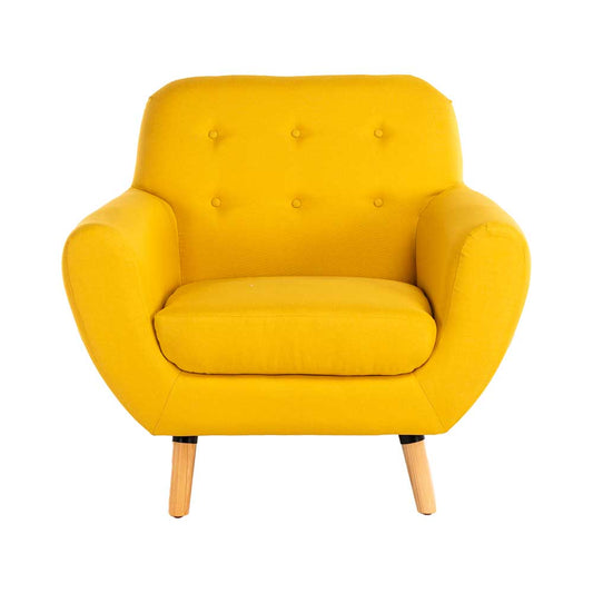 SILLON CALYPSO AMARILLO 1 PLAZA 90X75X85CM